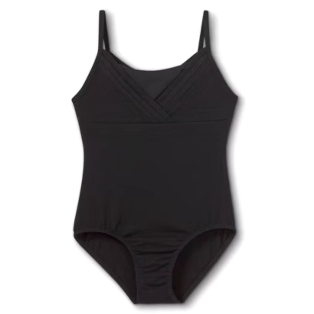 NWT Girls' Cami Dance Leotard - Cat & Jack Black size 6 / 6X